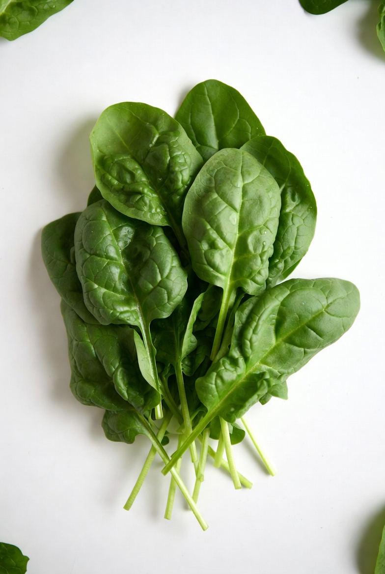 Fresh spinach leaves